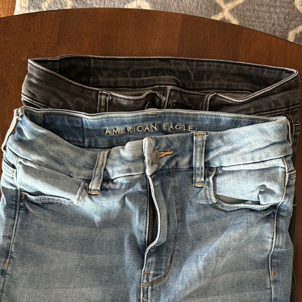 American Eagle next level stretch size 4 and black pair size 2 long